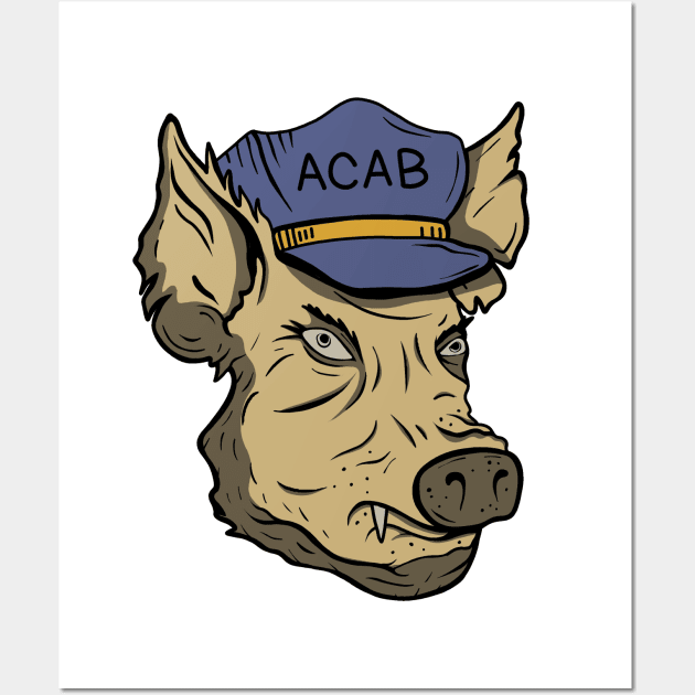 ACAB Pig Wall Art by valentinahramov